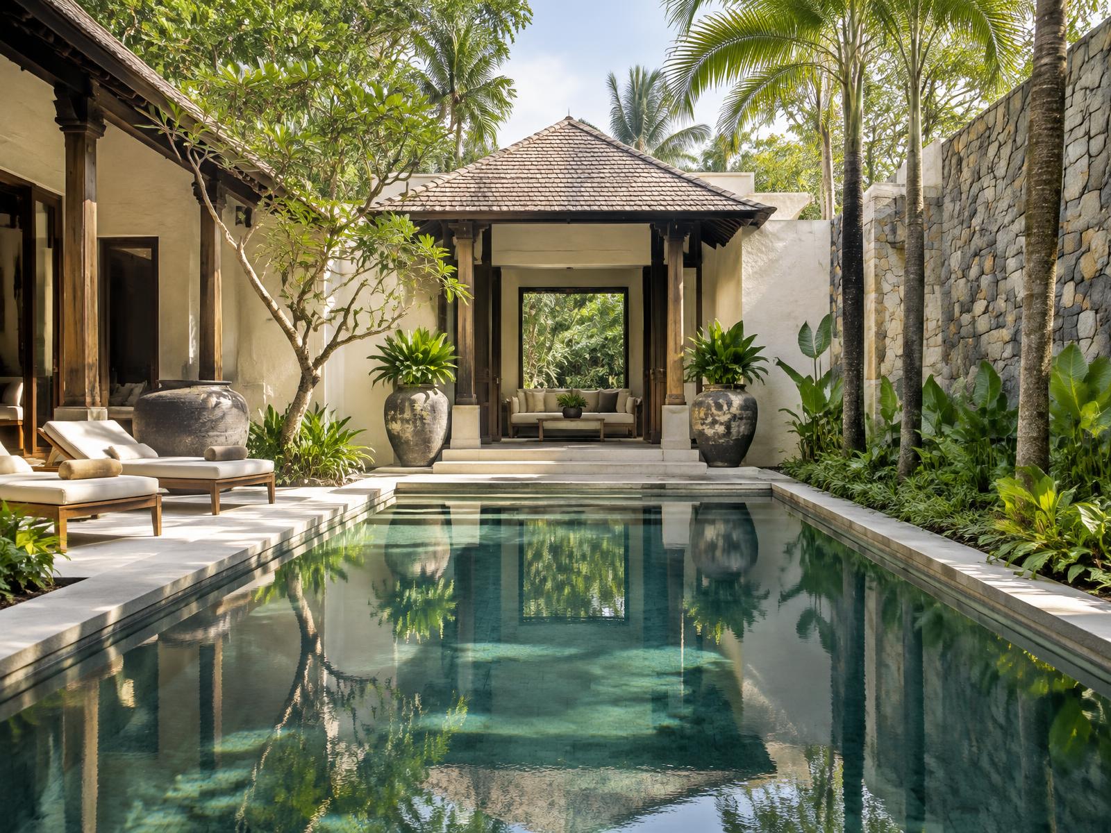 Sattva Ahangama tropical courtyard